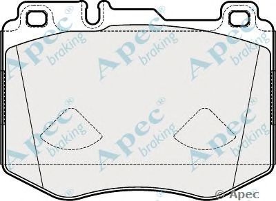 APEC BRAKING pad2035 -  Комплект тормозных колодок, дисковый тормоз